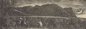 Moisson sous un croissant de lune - Samuel Palmer